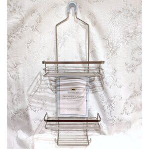 Hanging Over Shower Head Caddy 3-Shelf Bathroom Storage Organizer Silver Metal